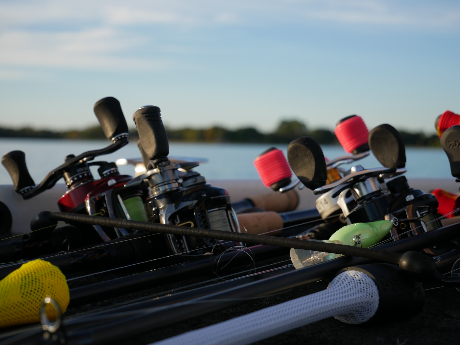 Different fishing reels