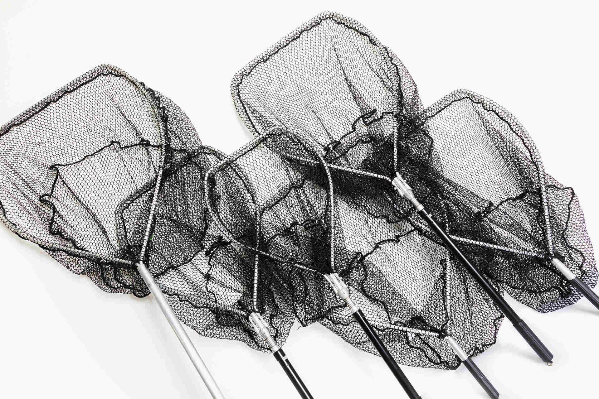 Landing nets isolated on a white background
