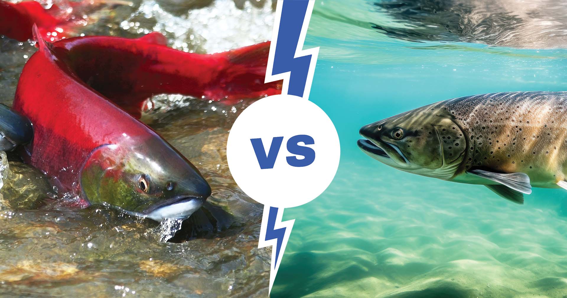 Atlantic vs. Sockeye Salmon