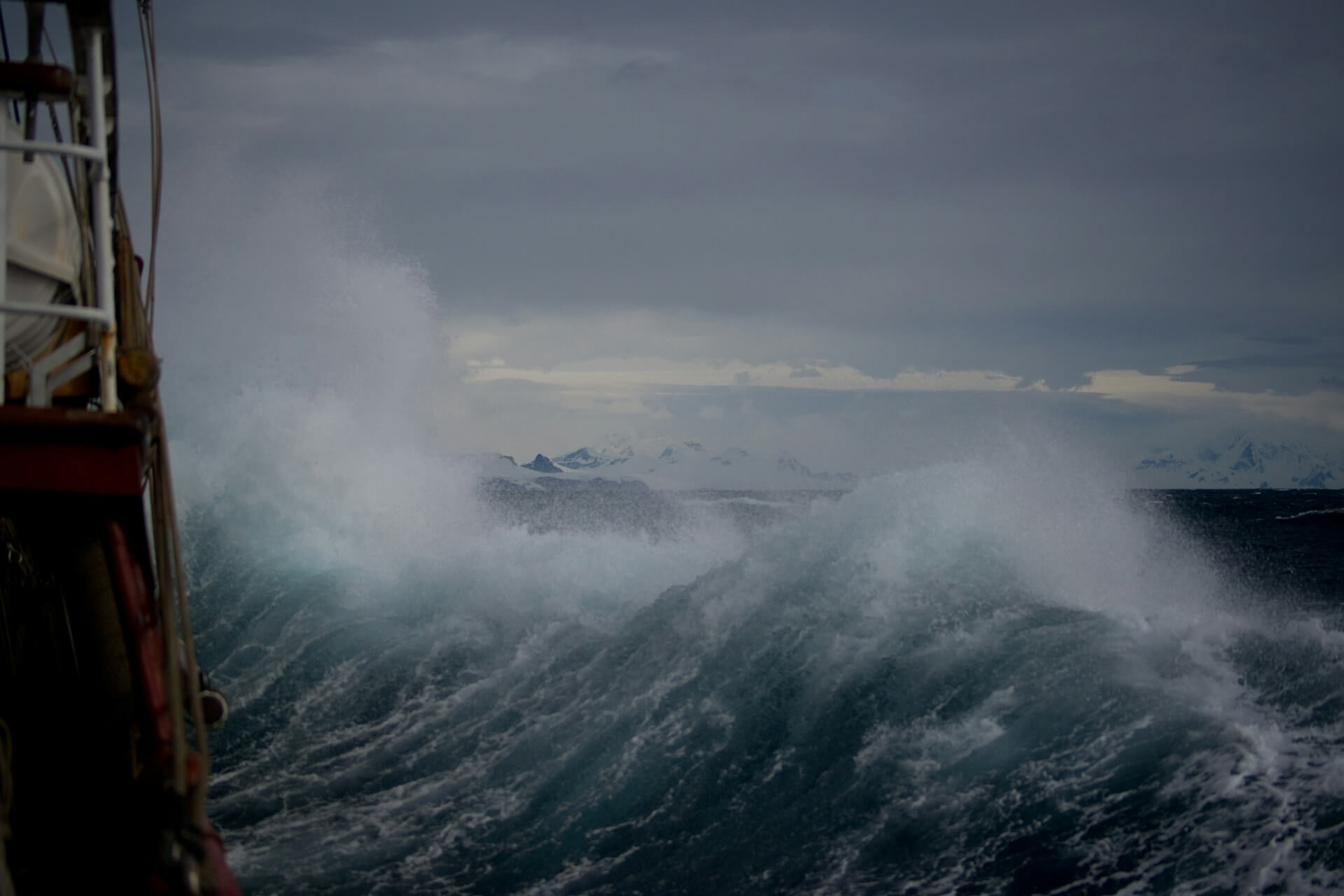 Rough sea view